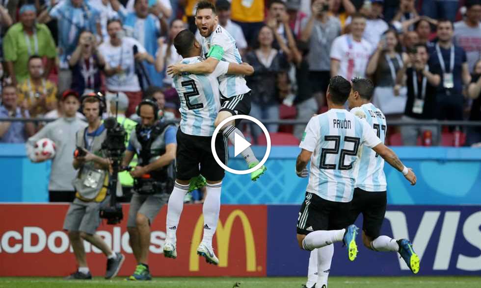 هدف جابرييل ميركادو ثانى أهداف الأرجنتين