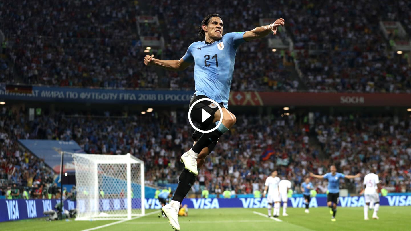 هدف ادينسون كافاني الثانى لمنتخب أوروجواي