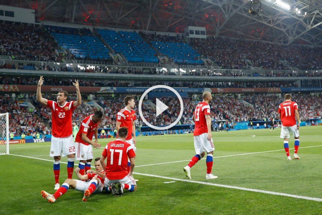 هدف ماريو فرنانديز الثانى لمنتخب روسيا فى شباك كرواتيا